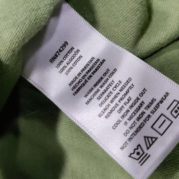 DKNY Olive Green Street Smart Graphic Tee Short Sleeve Shirt Women's Size M - Picture 8 of 10